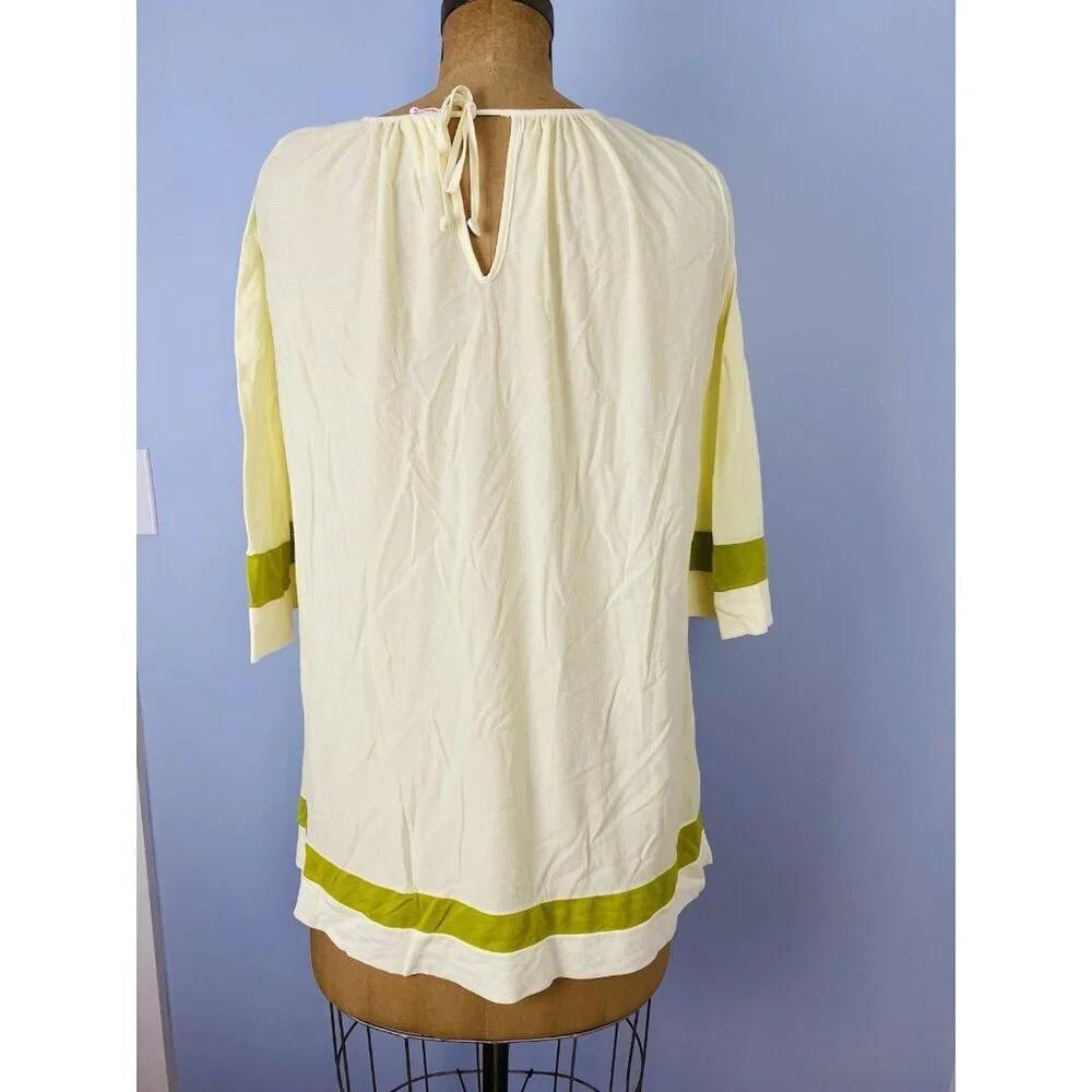 Vintage 70s JC Penney Gaymode Nightgown Size S Love Hippie Yellow Nightshirt